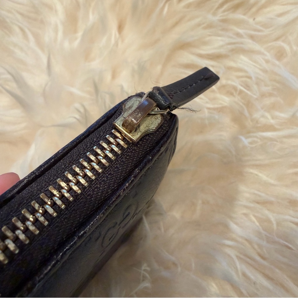 Gucci Imprint Zipper Long Wallet GG Monogram‎ Brown Gucci Wallet - Picture 7 of 9